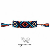 دستبند دوستی بافت الگوی ۱۷۷۱۶۹ از نمای رو به رو | braceletbook 177169